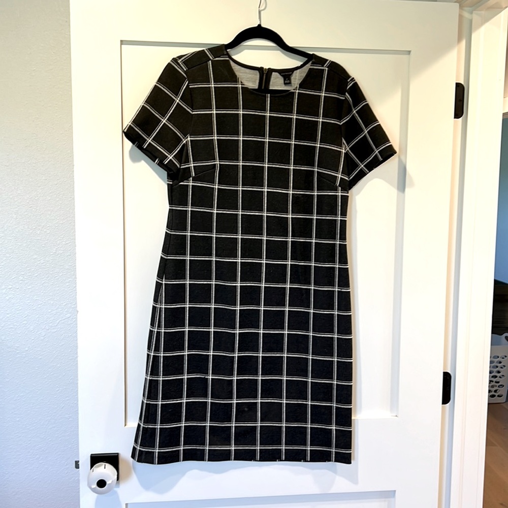 Ann Taylor window pane dress